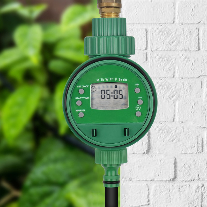 Lepmerk Digital Automatic Watering Timer Programmed Garden Irrigation Timer Battery