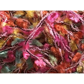 Dark Horse Yarns Orange Yellow Mint Pink Mini Flag Yarn - Dark Horse Flag #405A Candy Jar 20g 43y