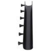 Wall Mounted Hook Space Aluminum Wall Clothes Pegs with 6