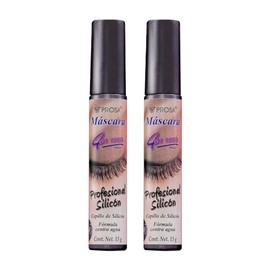 GAERO GLOBAL SOLUTION Rimel Mascara para Pestañas Prose Profesional Silicon by Gaero Shop  Kit de 2 Piezas 13 Gr Cada Una  4 en uno  Color Negro...   