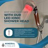 MineralStream LED Ionic Shower Head | High Pressure Handheld Showerhead