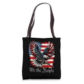American Flag Patriotic Founding Fathers We The People USA Tote Bag