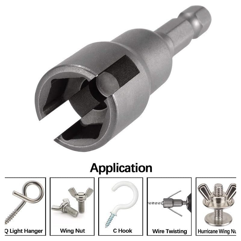 2PCS Power Wing Nut Driver Set, Wing Nut Drill Bit