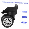 Kisangel 4pcs Universal Wheel Luggage Replacement Wheel Furniture Wheel Roller