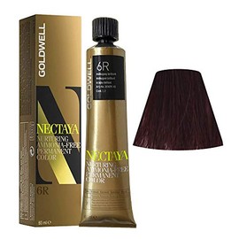 Goldwell Nectaya Permanente Haarfarbe, 6R Mahagoni Brilliant, 60 ml