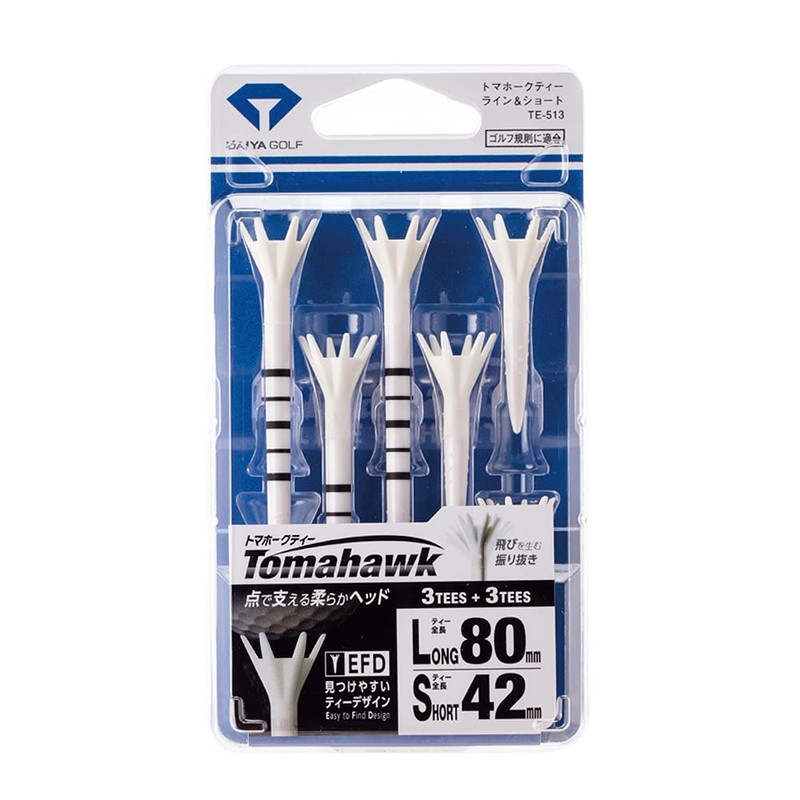 DAIYA GOLF TE-513 Tomahawk Tee Line & Short (Total 6