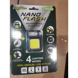 Flash GO GREEN "Nano Flash" Rechargeable Flashlight (GGNANOFLASH)
