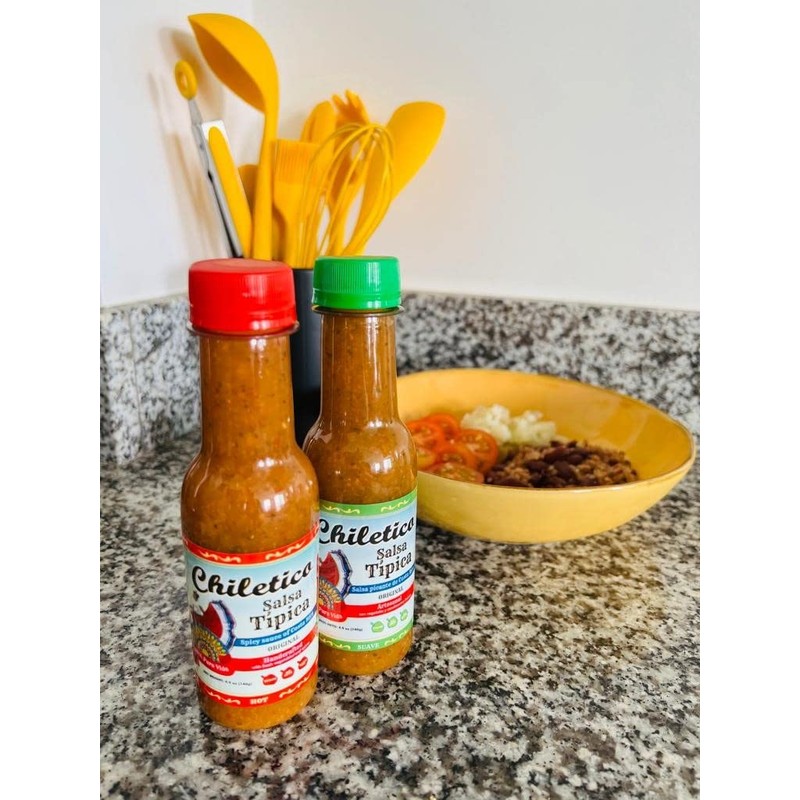 Chiletico - Costa Rica Traditional Sauce, Hot, 10.5 fl oz,