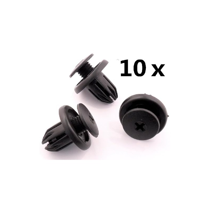 Tuqiang 10 Stück Rivets en plastique pour voitures Clip de