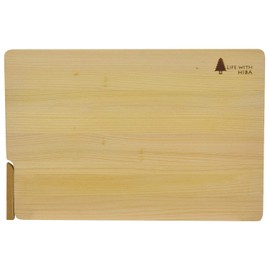 Umezawa 205629 Aomori Hiba Wooden Cutting Board with Stand, Large, 14.2 x 9.4 x 0.6 inches (36 x 24 x 1.5 cm), Made in Japan