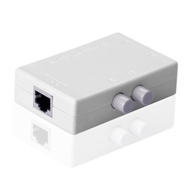 SIENOC 2 Ports Network Switch Selector Hub 2-in 1-out or 1-in 2-out 100Mhz
