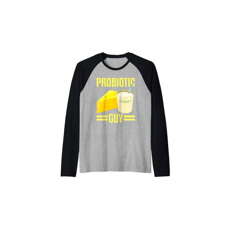 Lustiges Probiotisches Kerl Outfit Probiotika Trinken Darm Gesundheit Männer Raglan