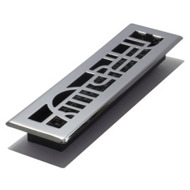 Decor Grates ADH212-C Art Deco Floor Register, 2x12, Chrome