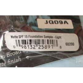 bareMinerals LOT of 2  bareMinerals SPF15 MATTE LIGHT Foundation Sample & Baby Buki Brush NIP