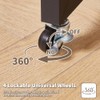 Aibiju Over Bed Desk with Wheels Adjustable Height, King Size