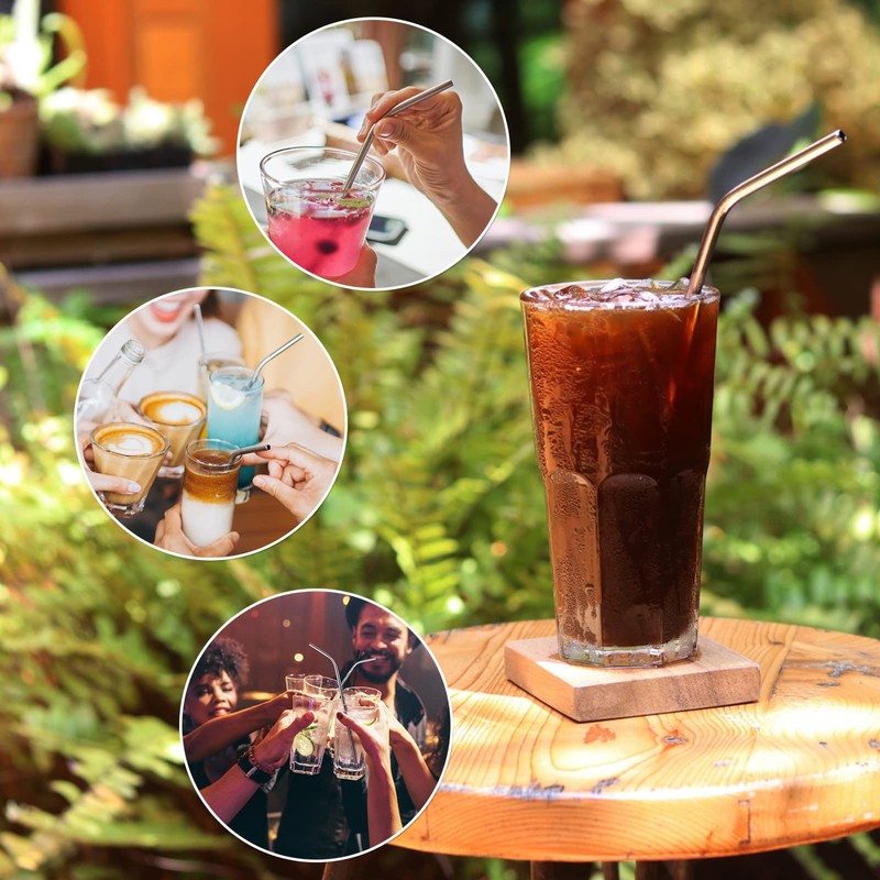 4 Extra Long Stainless Steel Straws for 30 OZ Tumbler