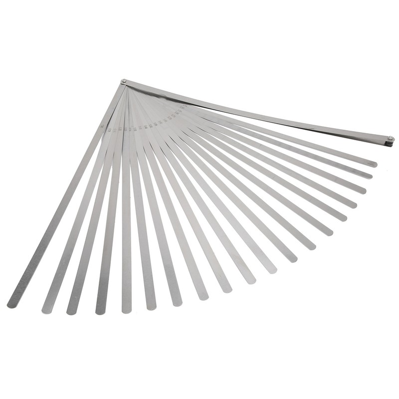 Portable 20 Blades Feeler Metric Thickness Gauge Stainless Steel 500mm