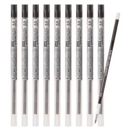 Mitsubishi Pencil Ballpoint Pen Refill, Style Fit 0.5, Black, Hako, 10pcs, Hako UMR10905.24