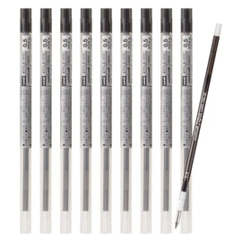 Mitsubishi Pencil Ballpoint Pen Refill, Style Fit 0.5, Black, Hako, 10pcs, Hako UMR10905.24