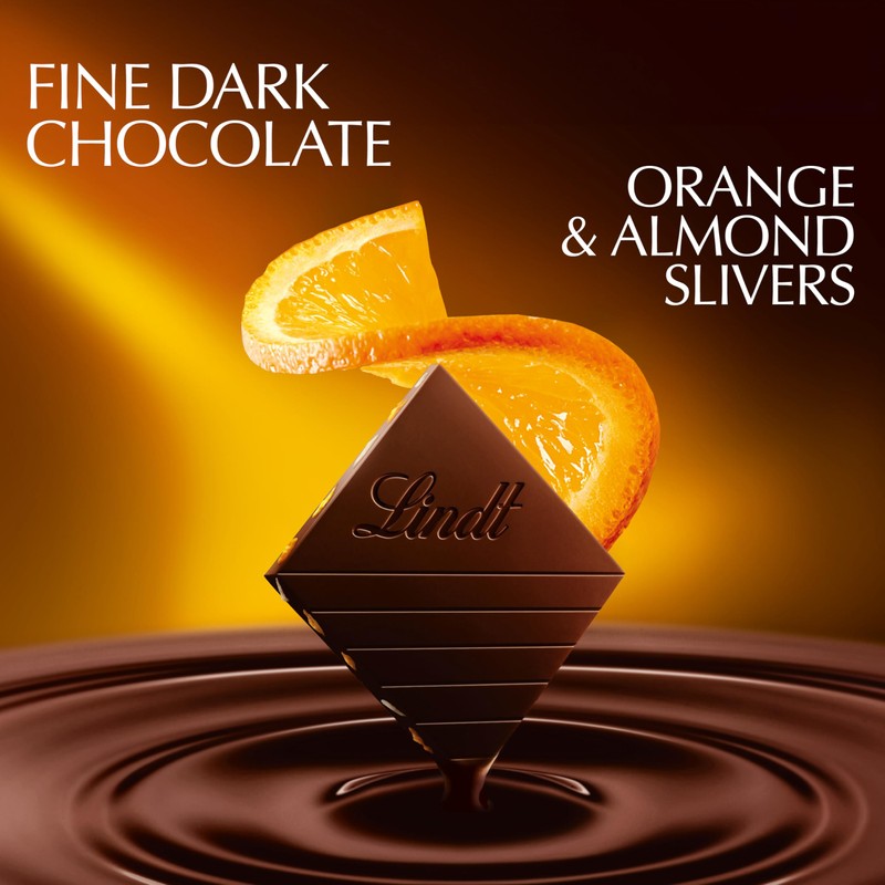 Lindt EXCELLENCE Intense Orange Dark Chocolate Bar, Dark Chocolate Candy