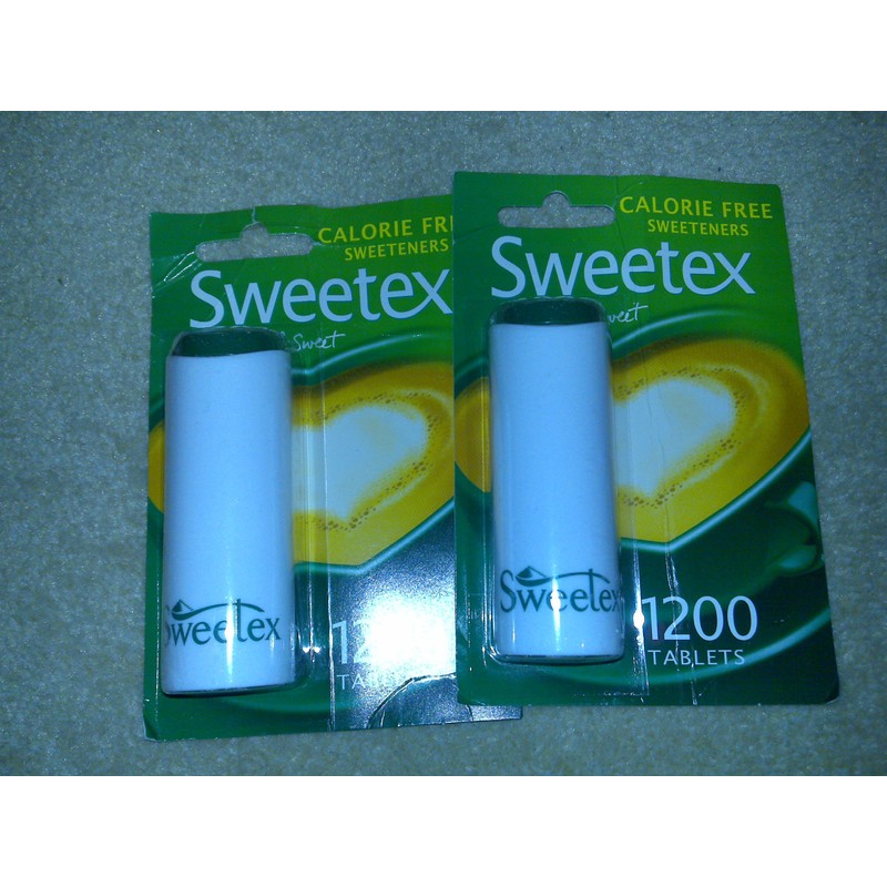 2 PACKS OF 1200 Sweetex Tablets Dispenser Tablets -NEW