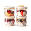 Glass Meal Prep Containers Overnight Oats Containers with Pop Lids,Airtight