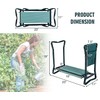 OFFICEJOY 2-in-1 Garden Kneeler & Seat, Folding Seat w/EVA Foam