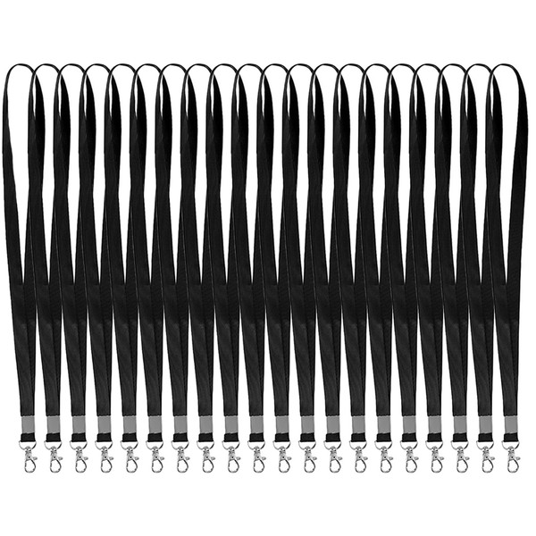 TRKETK 20 Pcs Lanyards for ID Badges, Lanyards for Neck