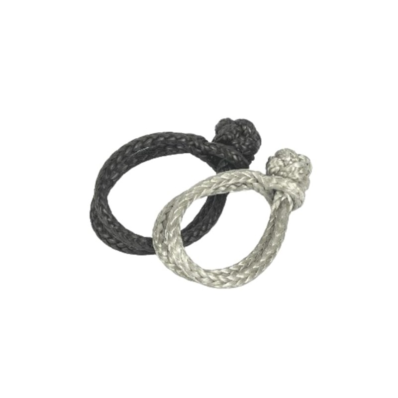 New Marine Dyneema D-2 Rope Shackle, 4 mm, Silver, Breaking