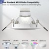 LTBLIGHT 6 Pack 3 inch Recessed Lighting Trims Spotlight Frame,Matte