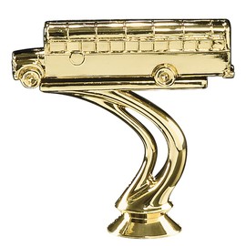 Crown Awards 6" School Bus Trophy - Classic School Bus Academic Trophies