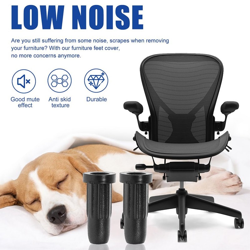 MAGICLULU 25pcs Universal Chair Cover Rolling Chair Protector Caps Caster