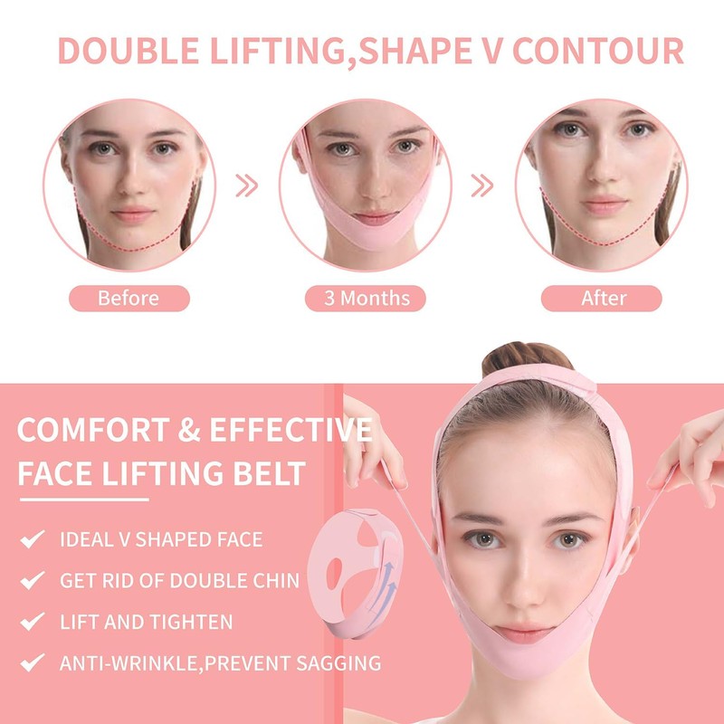 Adjustable Chin Strap for Sleeping Jawline Shaper V Line Lifting