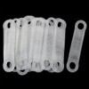 Clothing Hanger Strips ITROLLE 50PCS Clear Non-Slip Rubber Clothing Hanger