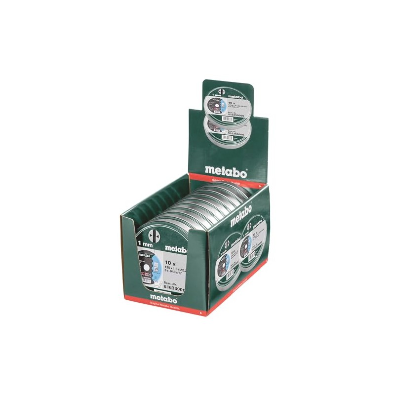 Metabo Promotion Cutting Discs 125 x 1.0 x 22.23 Stainless