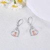 AXOMY Dachshund Leverback Earrings 925 Sterling Silver Dachshund Dangle Earrings