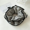 2 Piece Women's Large Floral Scrunchies for Oversized Lace Hair,
