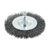 75mm Drill Wheel Brush - Crimped Steel Wire