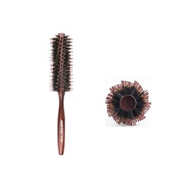 BEREAM Pig Hair Brush Curling Brush Blow Brush Straightening Brush Roll Brush (Helix Flocking/S)