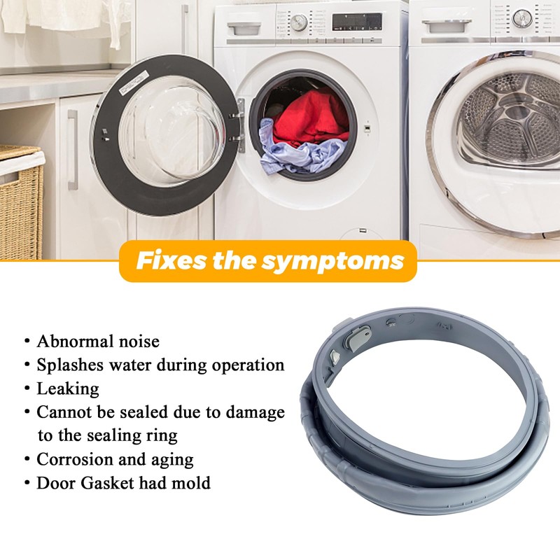 WF42H5000AW/A2 WF42H5200AW/A2 DC97-18094B Washer Rubber Door Seal Gasket