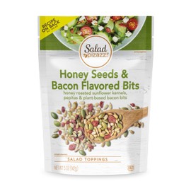 Salad Pizazz Honey Seeds & Bacon Flavored Bits Topper, 5oz (Pack of 12)