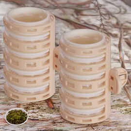 Tenezer dyeing vinyl perm roll perm professional styling clip hair loop 4 pcs beige / 테네져 염색비닐 파마롤 파마약 전문 스타일링 클립 헤어 구르프 4개 베이지