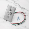 YINETTECH Waterproof Door Bell Lighting Pressure Button Switch with LED