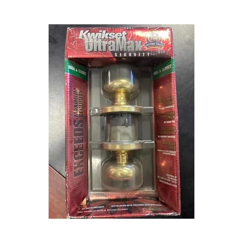 Kwikset Door knob Kwikset UltraMax Security Hall & Closet