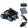 Waziaqoc 20 Pack 1 Inch Nail on Furniture Sliders, Square