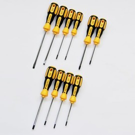 sopomarkt24 Schraubendreher Set 10tlg. Torx PH Schlitz Werkzeug Set, Made in Germany, Chrom-Vanadium-Molybdän Stahlklinge, Ergonomischer Mehrkomponentengriff, mit Aufhängeloch