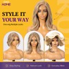 Blonde Highlight Bob 13×6 Synthetic Lace Front Wig for Women