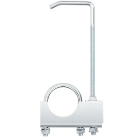 Rustark 1pcs 2.25" 57MM Universal Exhaust Clamp with Hanger Heavy Duty Muffler Hanger Exhaust Hangers Clamp On Exhaust Hangers for Car Truck Exhaust Pipe