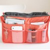 TOVINANNA Portable Toiletries Bag Double Zipper Large Compartment Organize Cosmetics