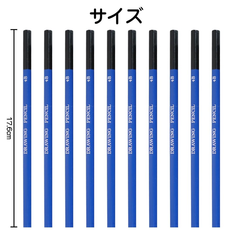 KDSSYFT 4B Pencils, 12-Pack, Thick and Dark Lead, Writing Pencil